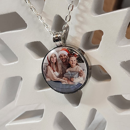 Custom Magnetic Photo Necklace