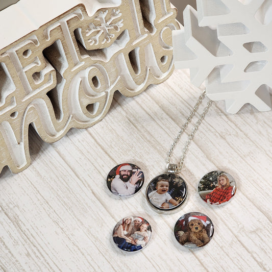 Custom Magnetic Photo Necklace